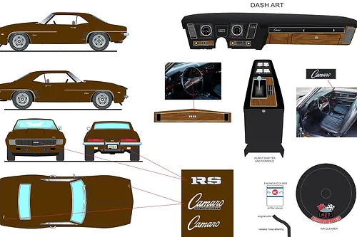 1969 COPO Camaro RS, Burnished Brown (Limitée à 199 unité-Limited to 199 units)