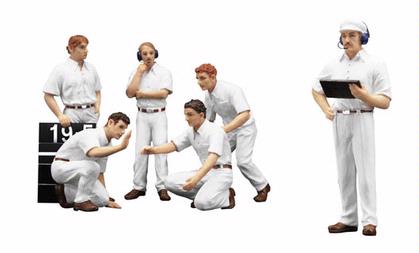 "Pit Crew" Figurines - Classic Style White