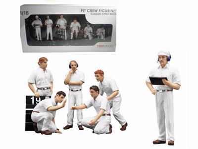"Pit Crew" Figurines - Classic Style White