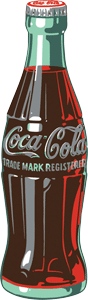 Coke Bottle Die Cut Embossed bombed Tin 