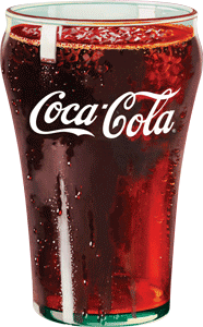 Coke Soda Glass Sign embossed die cut bombed