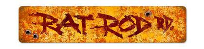 Rat Rod Road  **Shield Metal Sign**