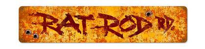 Rat Rod Road **Enseigne en Métal Épais**