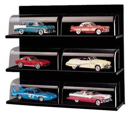 Acrylic Display Shelf with Wood Back (1:24 scale by Franklin Mint D1X3012)