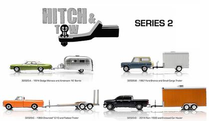 Ford Bronco 1967 and Small Cargo Trailer - Hitch & Tow Series 2