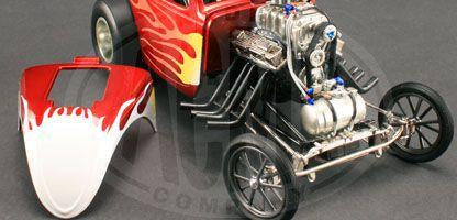 Fiat Topolino Flamed Altered Dragster Tom&