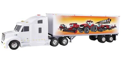 Case IH for Kids - Plastic Tractor and Straight Trailer with Lights and Sounds