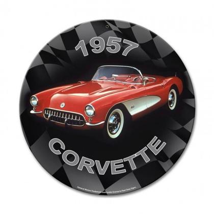 1957 CORVETTE **Shield Metal Sign**
