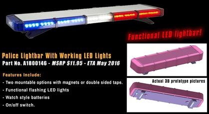 Police Lightbar with working LED lights