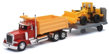 Peterbilt Single Dump Truck W/ Wheel Loader