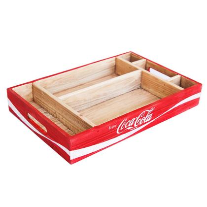 Coca-Cola Wood Crate Desk Organizer 