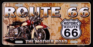ROUTE 66 - AVEC MOTO ANTIQUE