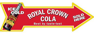 FLÈCHE ROYAL CROWN COLA 8.75 X 27 POUCES