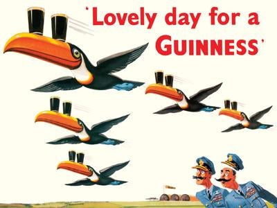 Guinness Lovely Day 11" x 17" Enseigne de métal