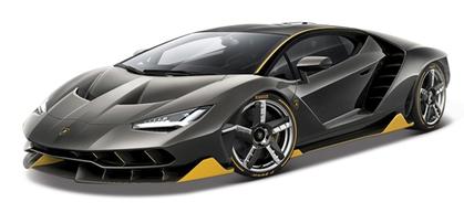 Voiture-miniature-noir-et-jaune-Maisto-1-18-Lamborghini-Centenario-Special-Edition-Diecast