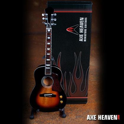 John Lennon Vintage Sunburst Acoustic Miniature Guitar Replica Collectible