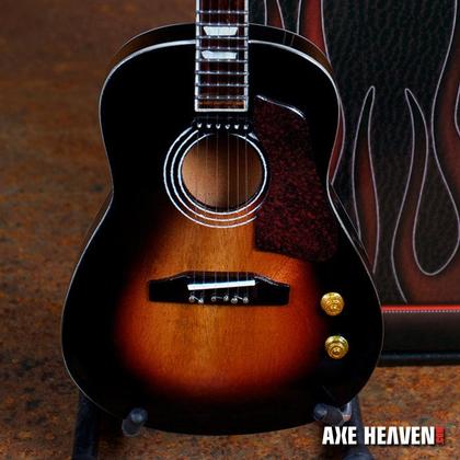 John Lennon Vintage Sunburst Acoustic Miniature Guitar Replica Collectible