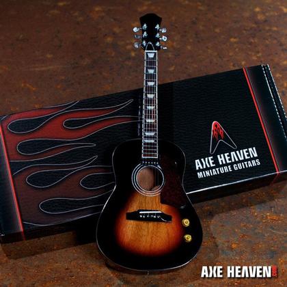 John Lennon Vintage Sunburst Acoustic Miniature Guitar Replica Collectible