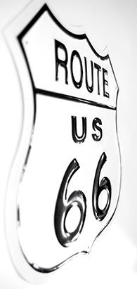 Route Us 66 EMBOSSED