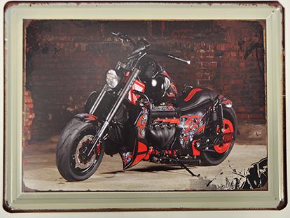 Metal sign - MOTO TRIBAL