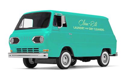 Ford Econoline Van 1963 "Clean-Rite Laundry and Dry Cleaners"