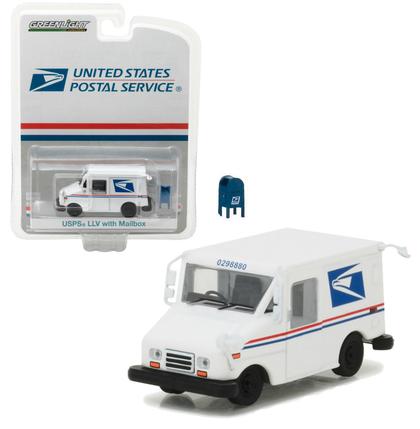 USPS Postal Service LLV Mail Delivery Vehicle & Mailbox