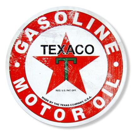 Enseigne de métal - TEXACO 12&