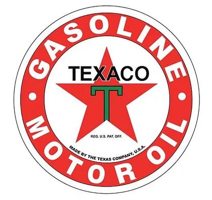 Enseigne "bouton" Texaco 15"