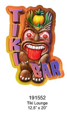 Enseigne Embossé "Tiki Bar"