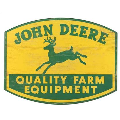 JOHN DEERE WOOD WALL ART (19"x15")