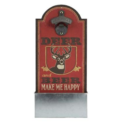 Ouvre Bouteille DEER & BEER BOTTLE (6"x13")