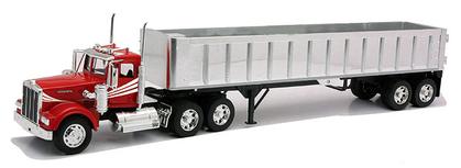 Kenworth W900 with Frameless Dump Trailer