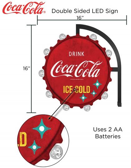 Enseigne Coca-Cola Double Face LED 16"