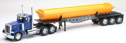 Peterbilt 379 with a Side Dump Trailer