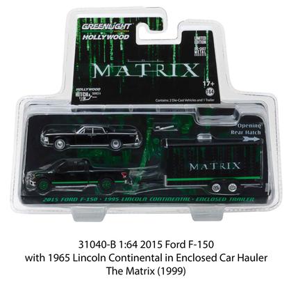 Ford F-150 2015 & 1965 Lincoln Continental in Enclosed Car Hauler "The Matrix" Hollywood Hitch and Tow Series 4