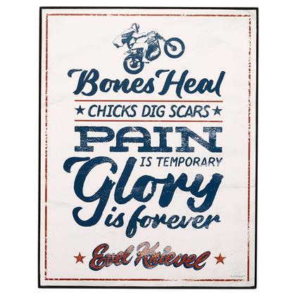 BONES HEAL EVEL KNIEVEL TABLE TOPPER 7"x9"