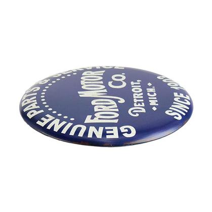 FORD VINTAGE LOGO BUTTON SIGN 12"x12"