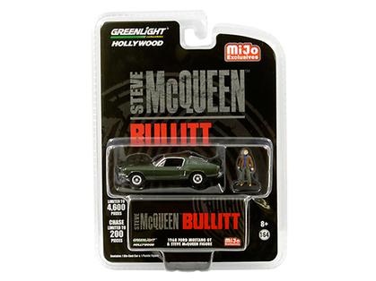 Ford Mustang GT 1968 Bullitt with Steve McQueen Figure