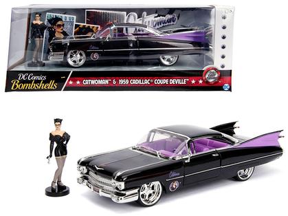 Cadillac 1959 With Catwoman Figure DC Comics Bombshells