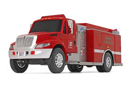 International DuraStar Fire Truck with Lights and Sounds "Speedway"