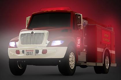 International DuraStar Fire Truck with Lights and Sounds "Speedway"