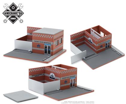 City of Chicago Police - Hot Pursuit Central Command Diorama "Mechanic&