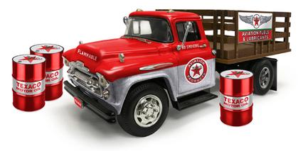 Chevrolet Stake Truck 1957 "Texaco" (with 3 Fuel Drums) Texaco Truck Series