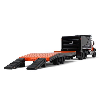 Mack Granite Dump Truck with Beavertail Trailer