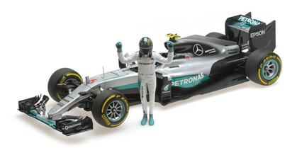 Mercedes AMG F1 Nico Rosberg World Champion 2016 W/ Figurine