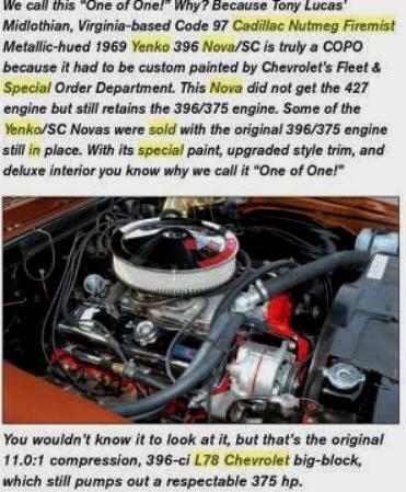 Chevrolet Nova SS 1969 Yenko/COPO