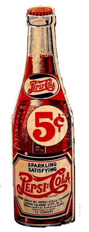 Bouteille Pepsi 5cents 22"