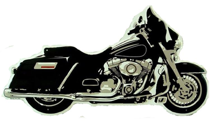 Motorcycle Die Cut Sign