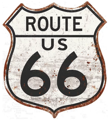 Enseigne Route 66 32"x36"