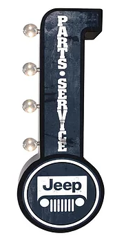 ENSEIGNE LUMINEUSE DOUBLE FACE Jeep Service